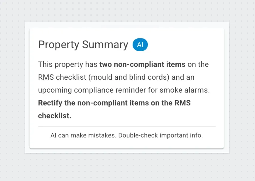 AI Property Summaries